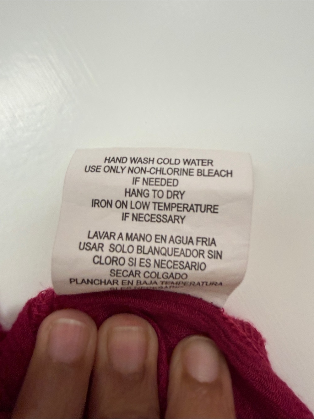 Lily White Raspberry Button-Front Tie-Back V-Neck Top - Picture 5 of 10